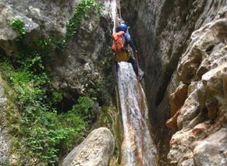 Descenso en la cascada